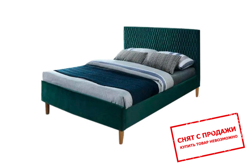 Кровать (с ламелями) Signal Azurro Velvet 90x200 односпальная