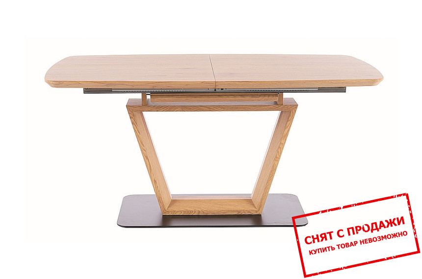 Стол раскладной Signal Santiago 160x90/220 Дуб/черный