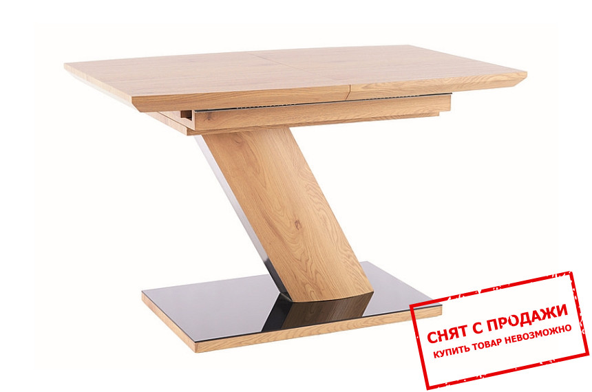 Стол раскладной Signal Toronto 120x80/160 Дуб/черный