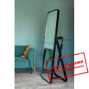 Зеркало деревянное Мила Venger напольное Черное...