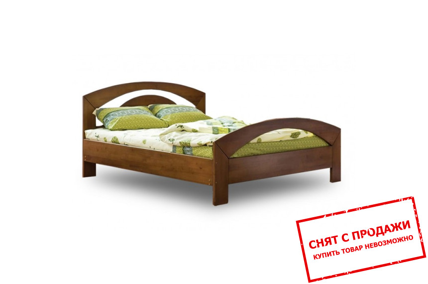 Кровать деревянная (с ламелями) Venger Лидия 140x200 двухспальная