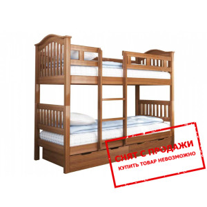 Кровать двухярусная деревянная Venger Максим с 2 я...