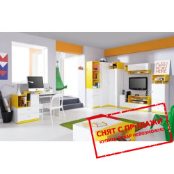 Модульная детская Моби желтая Мебель Гербор