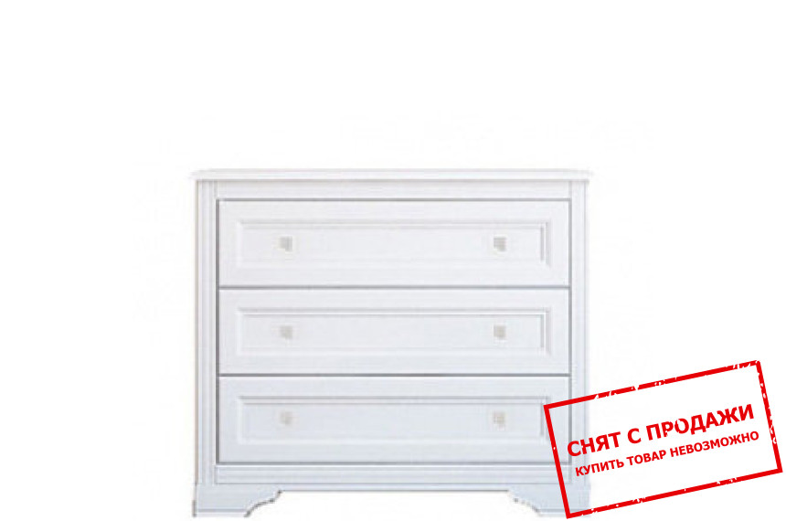 Комод Клео / Kleo 3S Гербор с 3 ящиками Белый