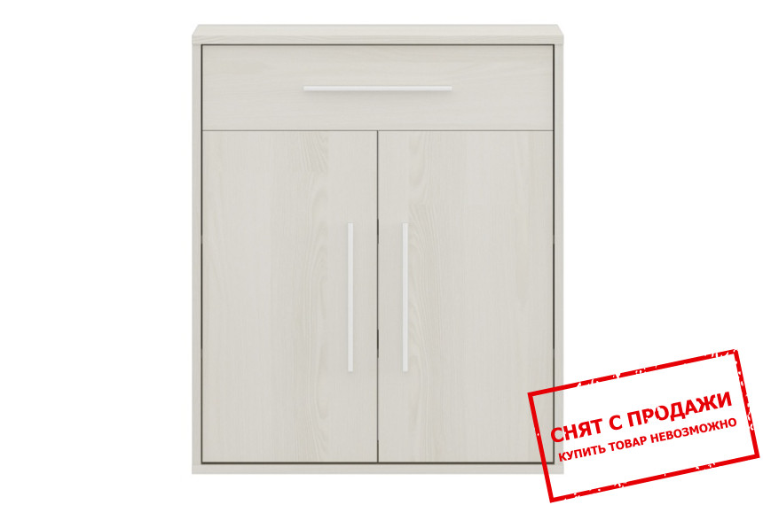 Тумба Агата / Agata KOM2D1S Гербор 2-дверная с 1 ящиком Ясень снежный