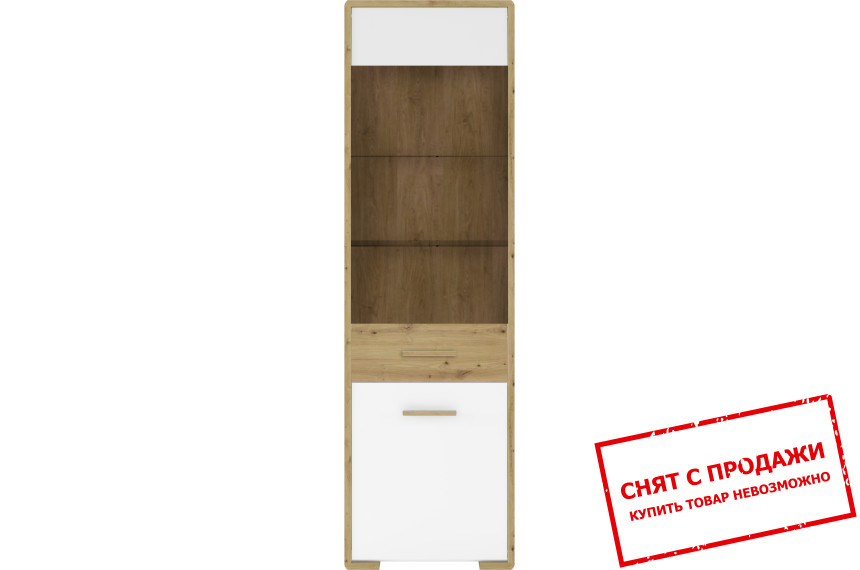 Витрина (тонированная) Бука REG1W1D L Гербор