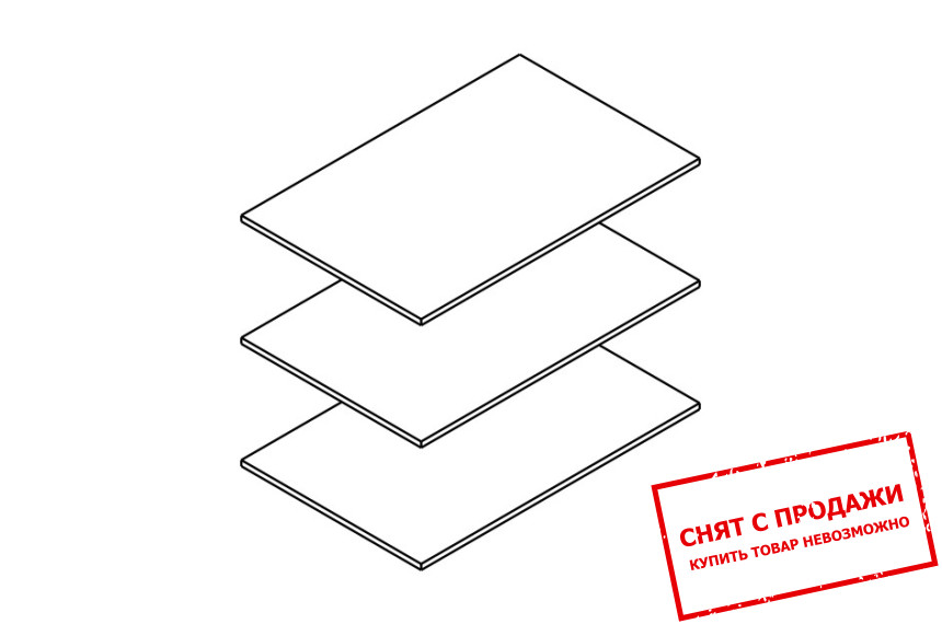 Опция Полки Чос / Chos POL Гербор к шкафу SZF2D1S Дуб тахо/черный