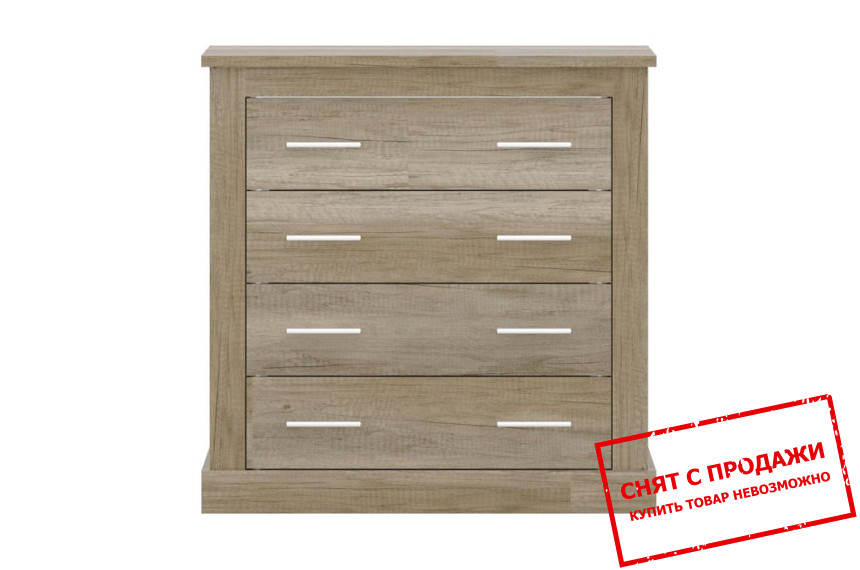 Комод Хелен / Helen KOM4S Гербор с 4 ящиками Дуб корабельный