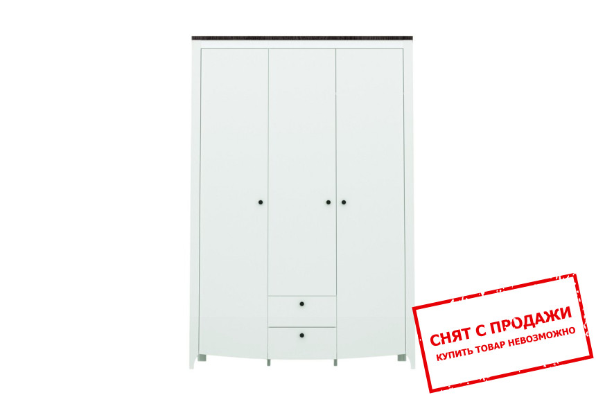 Шкаф платяной Карина / Karina SZF3D2S Гербор 3-дверный Пепельный/антрацит