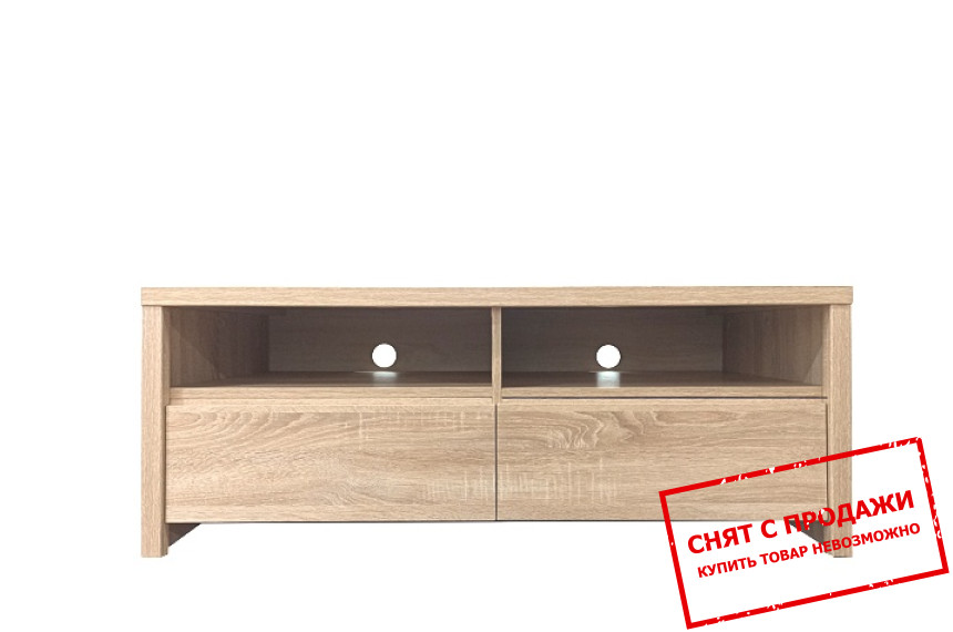 Тумба под ТВ Каспиан / Kaspian RTV2S/120 БРВ с 2 ящиками Дуб сонома