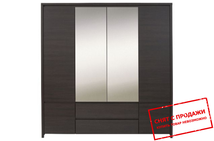Шкаф платяной Каспиан Дуб милано тёмный SZF6D2S БРВ