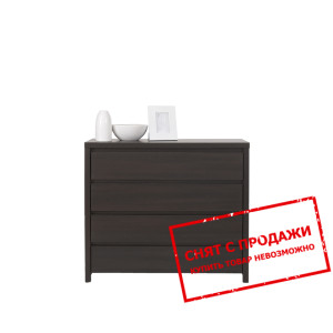 Комод Каспиан / Kaspian KOM4S БРВ с 4 ящиками Дуб милано тёмный