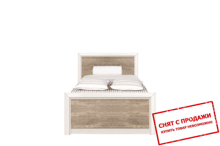 Кровать (каркас) Коен 2 / Koen 2 LOZ90 БРВ односпальная Сосна аризонская/дуб корабельный