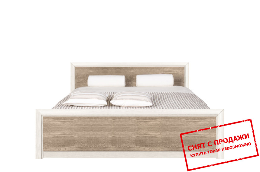 Кровать (каркас) Коен 2 / Koen 2 LOZ180 БРВ двухспальная Сосна аризонская/дуб корабельный