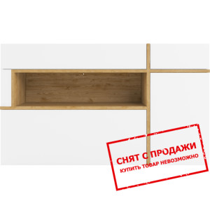 Тумба Лайн / Line KOM1D2S1K Гербор 2-дверная с 2 ящиками Нимфеа альба/орех верона