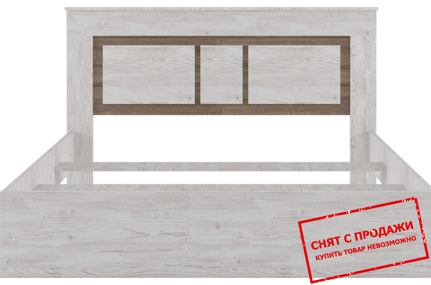 Кровать (каркас) Сара / Sara LOZ160 Гербор двухспальная Сосна каньон/дуб сонома трюфель