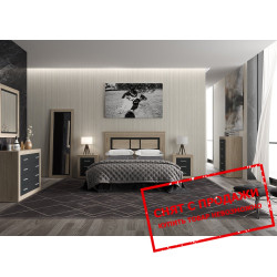 Модульная спальня Сара / Sara Дуб сонома/антрацит Мебель Гербор