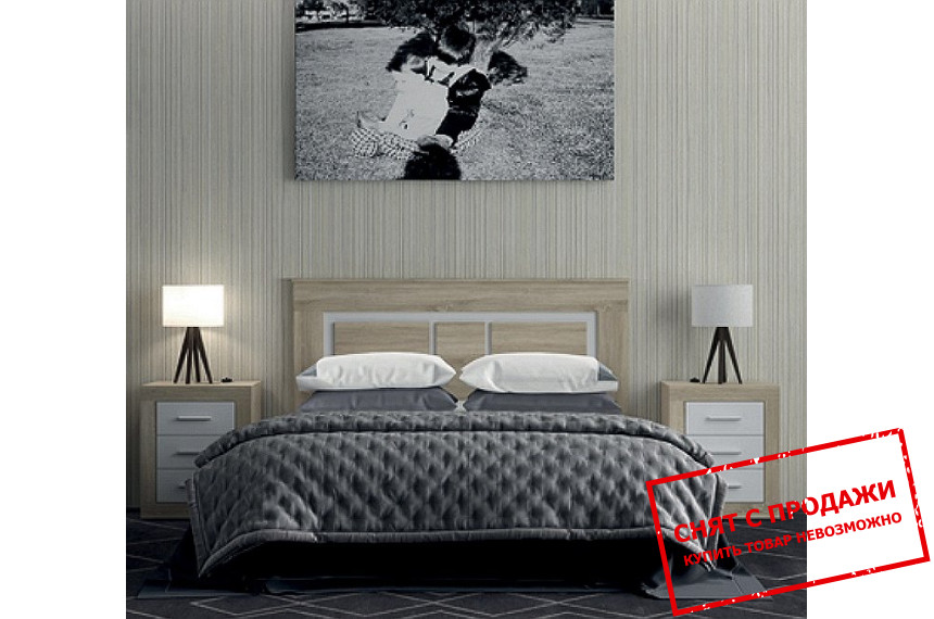 Набор мебели в спальню Сара / Sara Гербор Дуб сонома/нимфеа альба