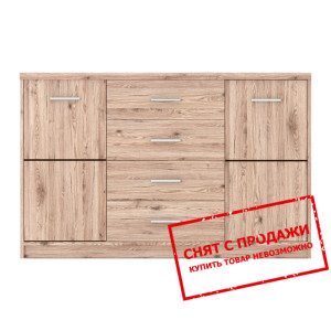 Комод Шанталь / Shantal KOM2D4S Гербор 2-дверный с 4 ящиками Дуб санремо светлый