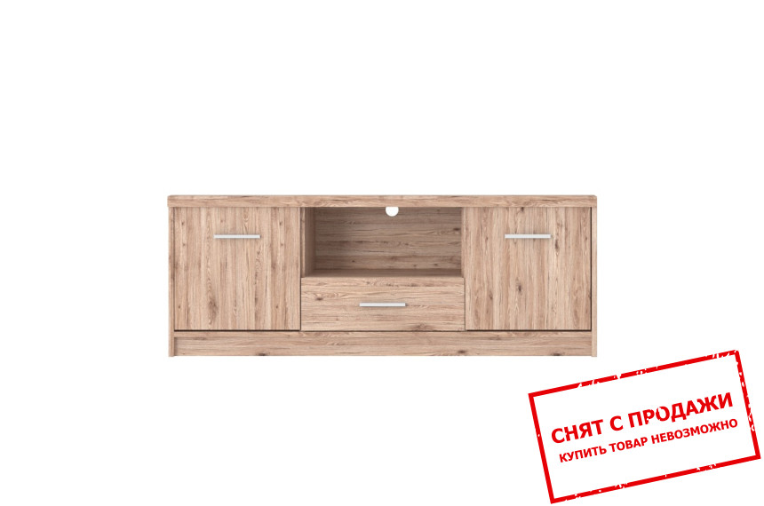 Тумба под ТВ Шанталь / Shantal RTV2D1S Гербор 2-дверная с 1 ящиком Дуб санремо светлый