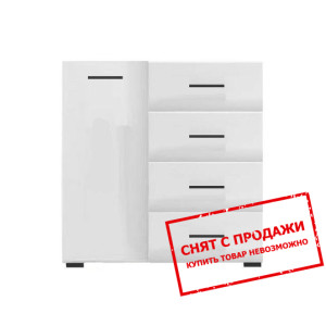 Комод Вушер Нимфеа альба/белый глянец KOM1D4S L/P Гербор