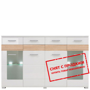 Витрина Хеппи Белый глянец KOM2W2D4S/10/16 БРВ...