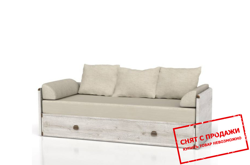 Кровать-диван раздвижной Индиана / Indiana JLOZ80/160 БРВ с матрасом с подушками Сосна аризонская