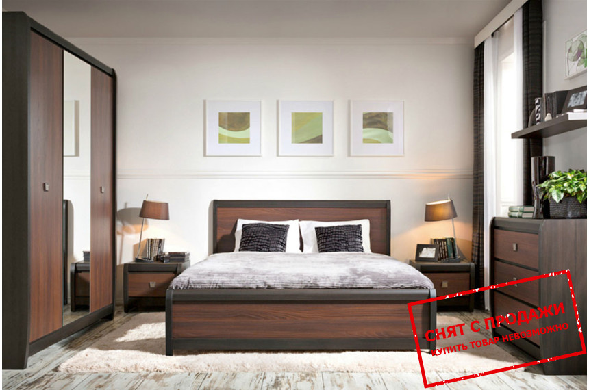 Набор мебели в спальню Лорен 2 / Loren 2 БРВ Венге магия/монтеверде