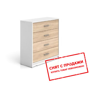 Комод Непо Нимфеа альба/дуб сонома KOM4S Гербор...