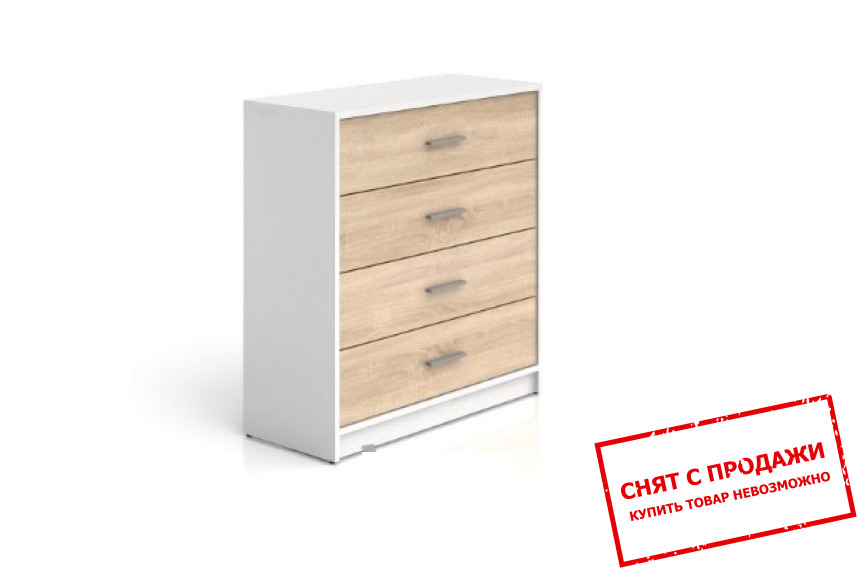 Комод Непо Нимфеа альба/дуб сонома KOM4S Гербор
