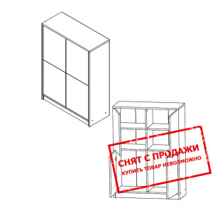 Комод Непо Нимфеа альба/Дуб сонома KOM4D Гербор