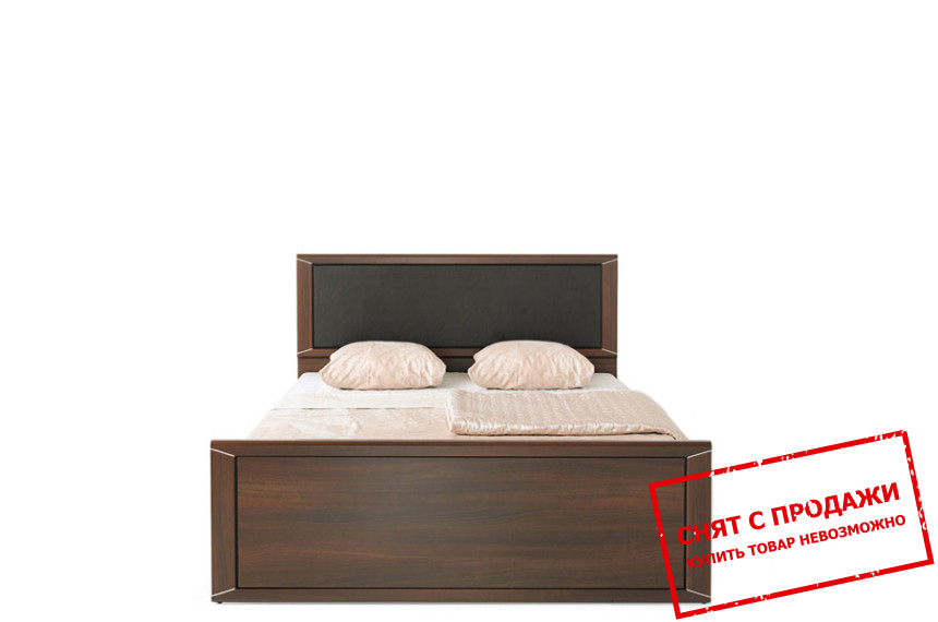 Кровать (каркас) (Вставка Черная искусственная кожа BOOM-24) Палемо LOZ140K Гербор