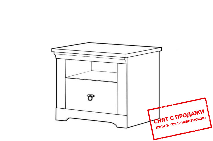 Тумба прикроватная Патрик KOM1S Гербор