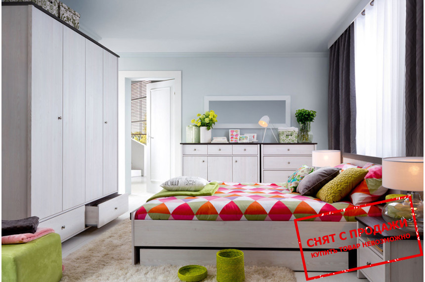 Набор мебели в спальню Порто (Парис) / Porto БРВ Джанни/сосна ларико