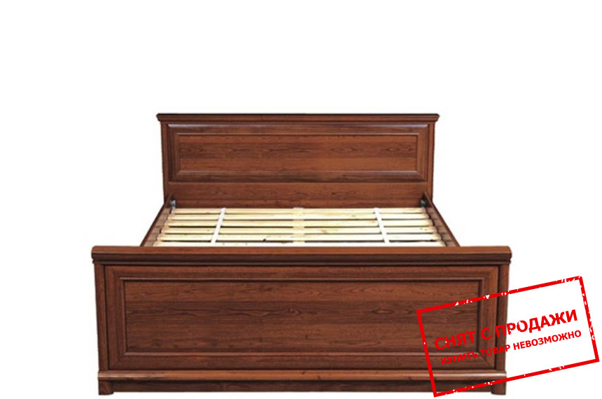 Кровать (каркас) Соната / Kent 180 Гербор двухспальная Каштан