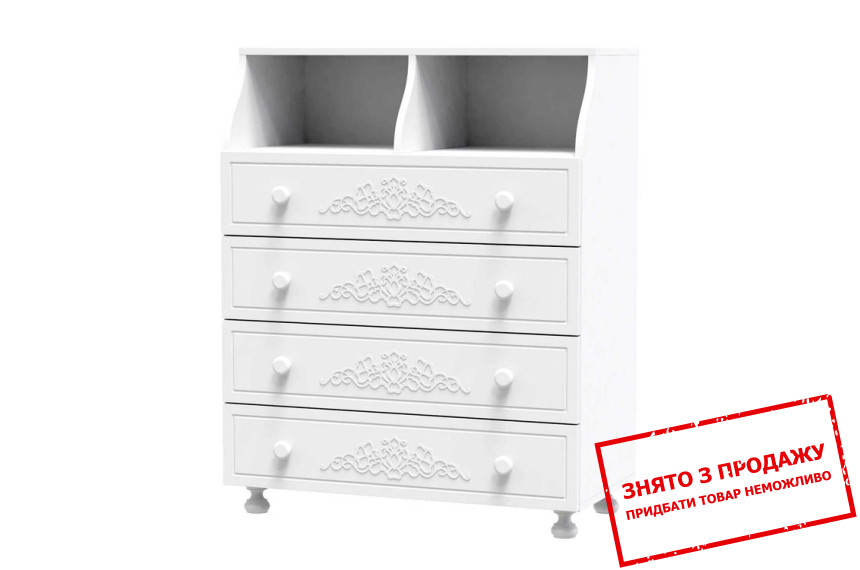 Комод Art in Head Amelie 80 з 4 шухлядами Білий супермат