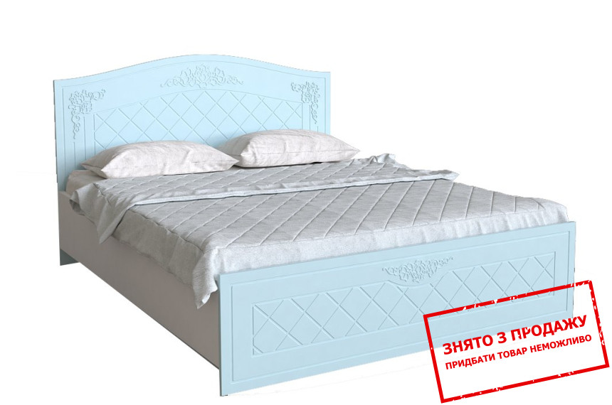 Ліжко (з ламелями) Art in Head Amelie 160x200 двоспальне Блакитна лагуна