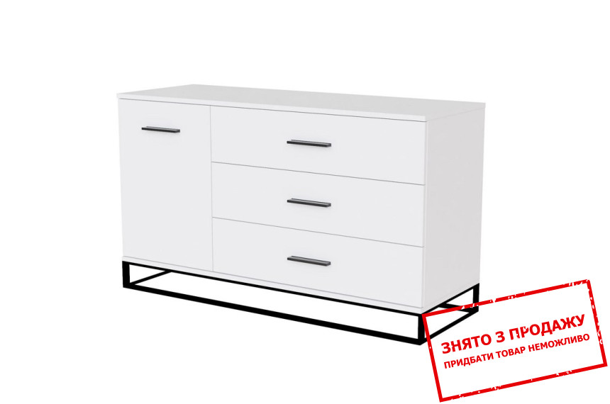 Комод Art in Head Ascet 1200 1-дверний з 3 шухлядами