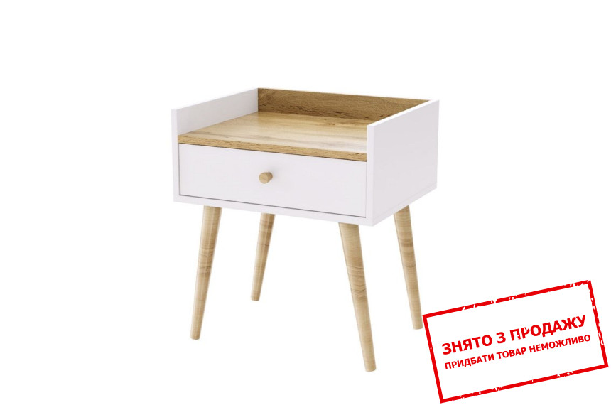 Тумба Art in Head Asgard 1 з 1 шухлядою Білий діамант/дуб тахо