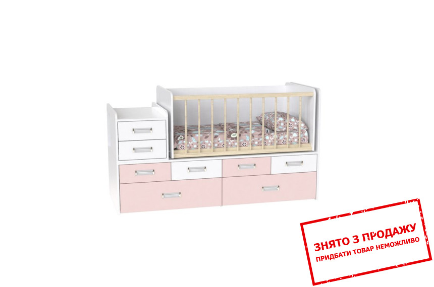 Ліжко-колиска з пеленальним столиком та ящиками Art in Head Binky ДС4114 трансформер 3 в 1