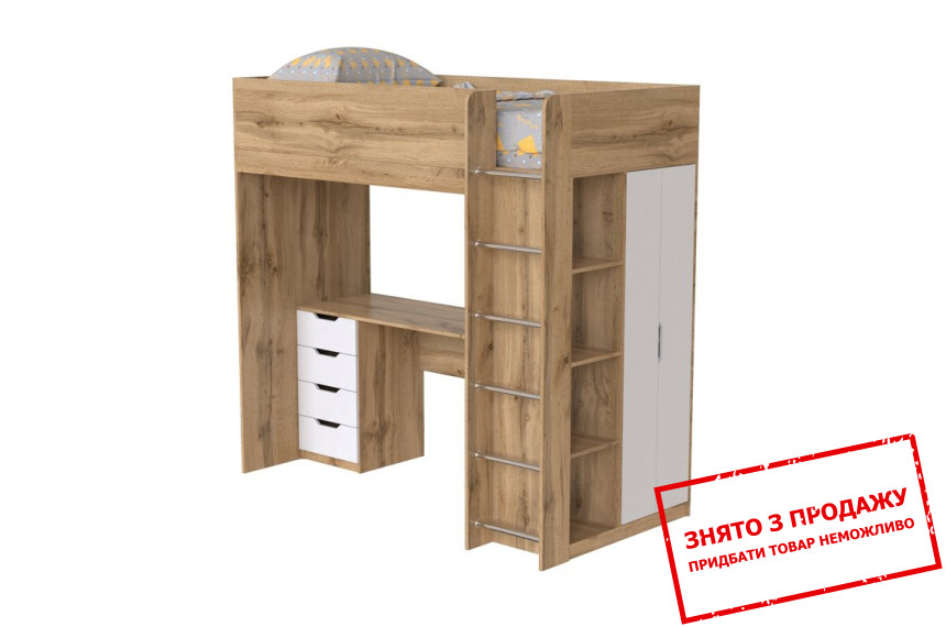 Ліжко двоярусне Art in Head Binky ДЮС33 з 4 шухлядами