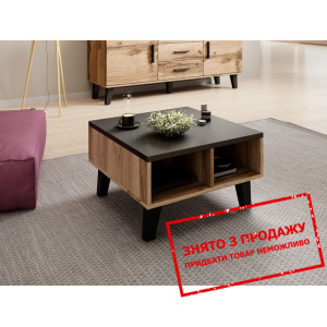 Стіл журнальний Cama Lotta 60 Дуб вотан/чорний...