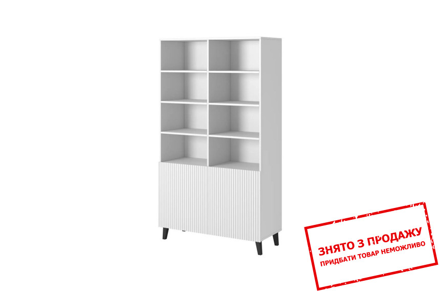 Стелаж Cama Pafos 100 2-дверний Білий мат