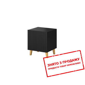 Тумба приліжкова Cama Pafos (2 шт.) 1-дверна Чорни...