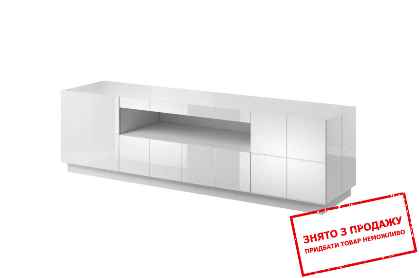 Тумба під ТВ Cama REJA RTV 2-дверна з 1 шухлядою Білий глянець