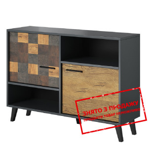 Комод Cama Soul 2D 2-дверний Антрацит декор...