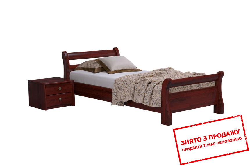 Ліжко дерев'яне (з ламелями) Естелла Діана 120х200 односпальне