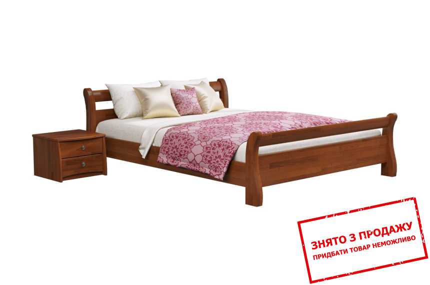 Ліжко дерев'яне (з ламелями) Естелла Діана 180х200 двоспальне