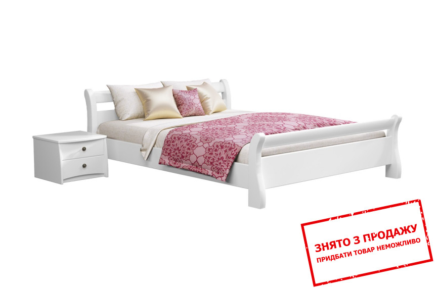 Ліжко дерев'яне (з ламелями) Естелла Діана 160х200 двоспальне