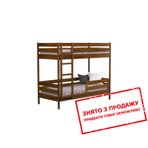Ліжко двоярусне дерев'яне Естелла Дует 90х200 з за...
